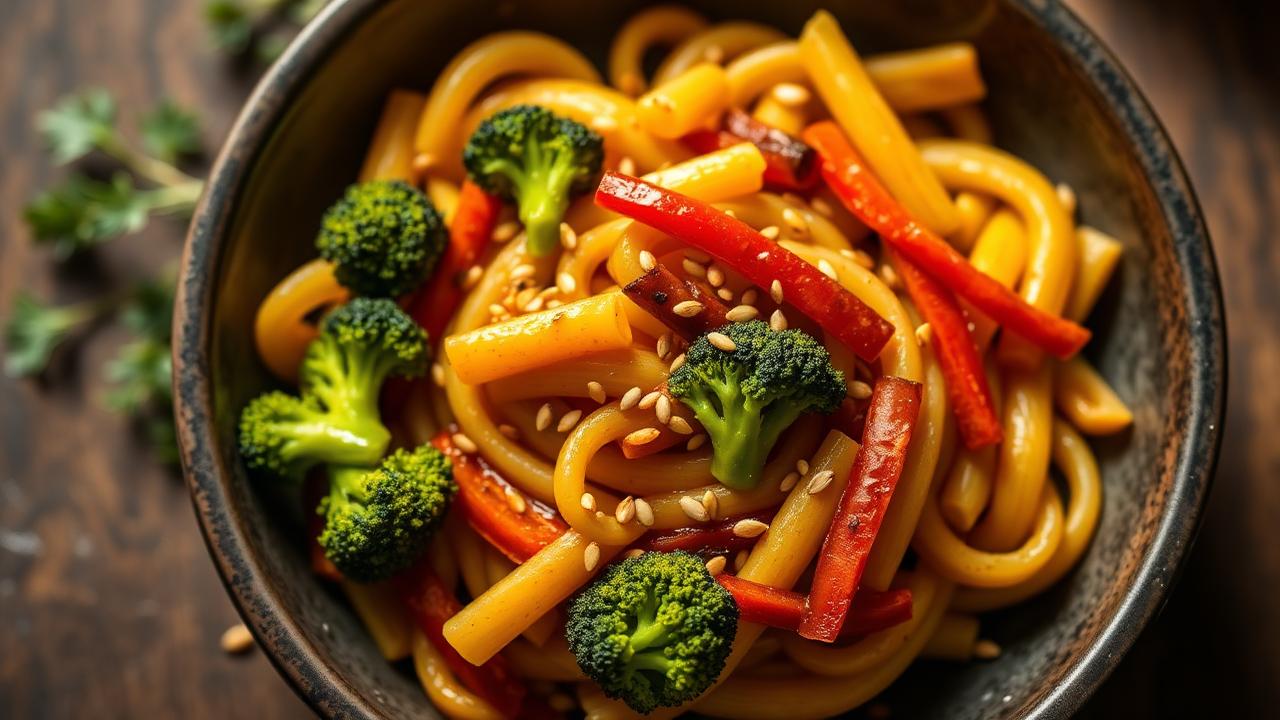 Moong Dal Pasta Stir-Fry (Post-Workout Bowl)